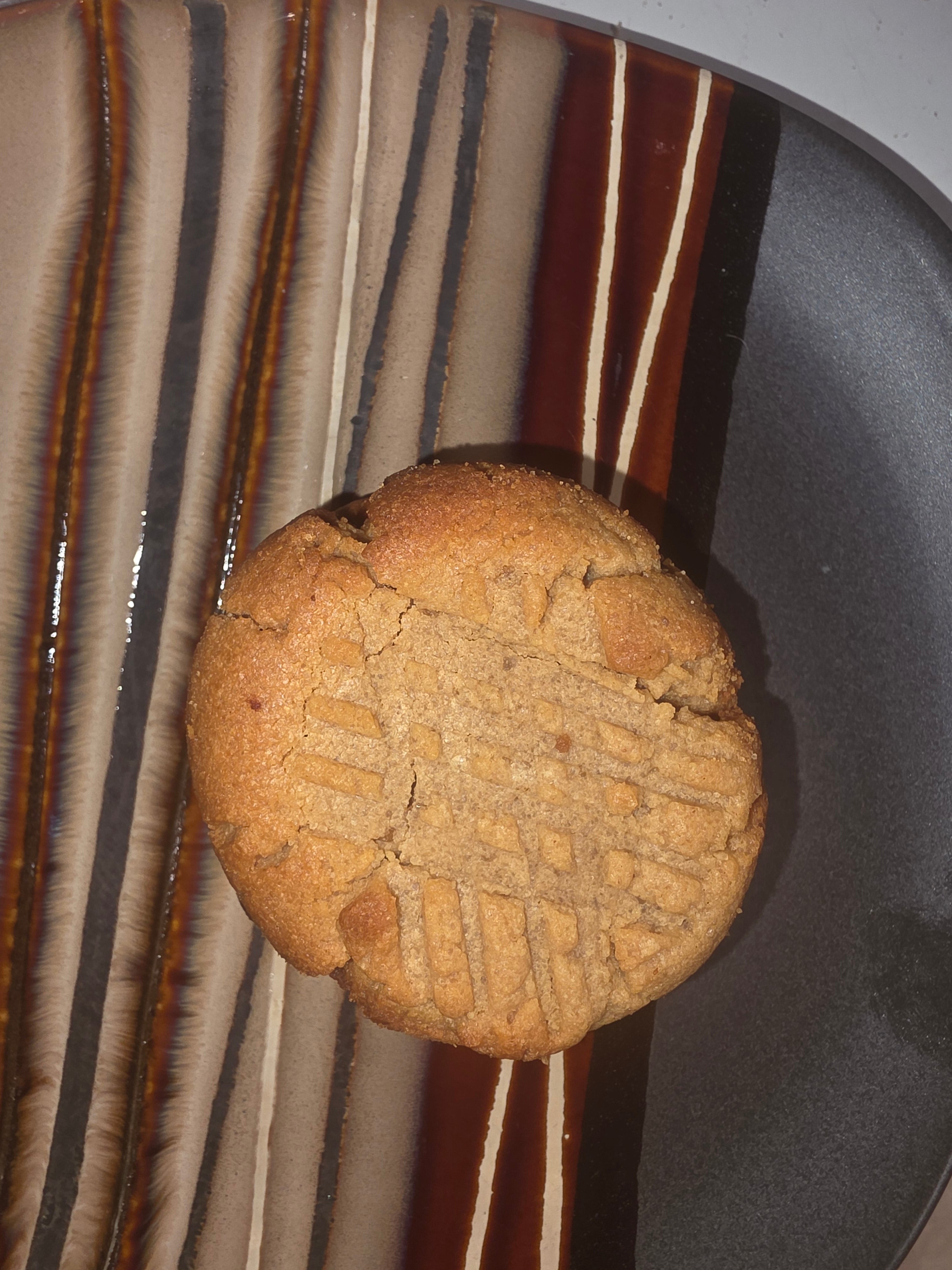 Pudgy peanut butter cookie