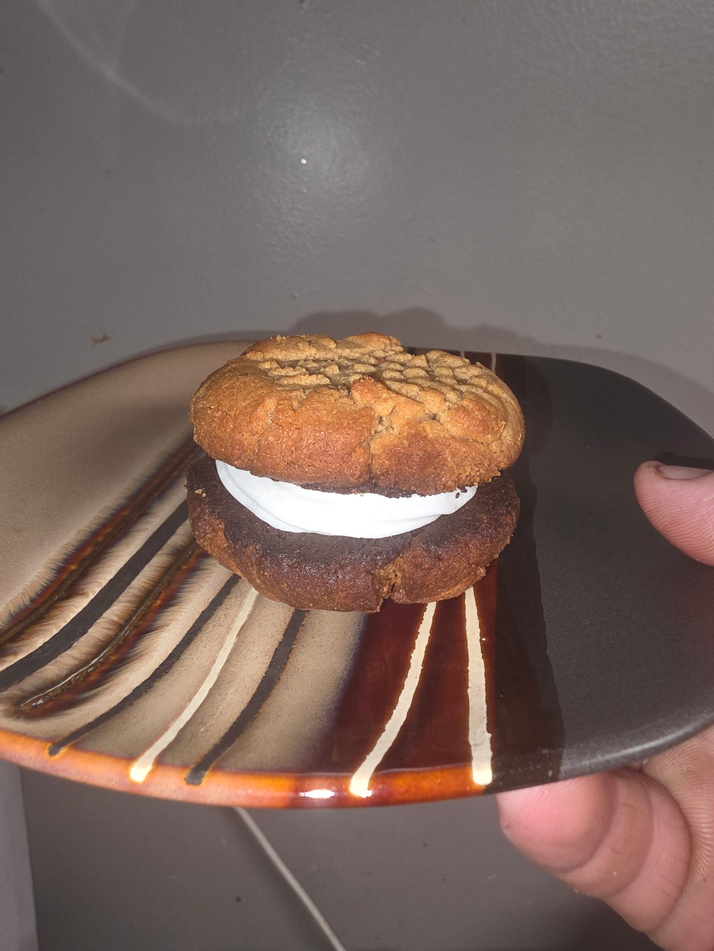Pudgy peanut butter cookie